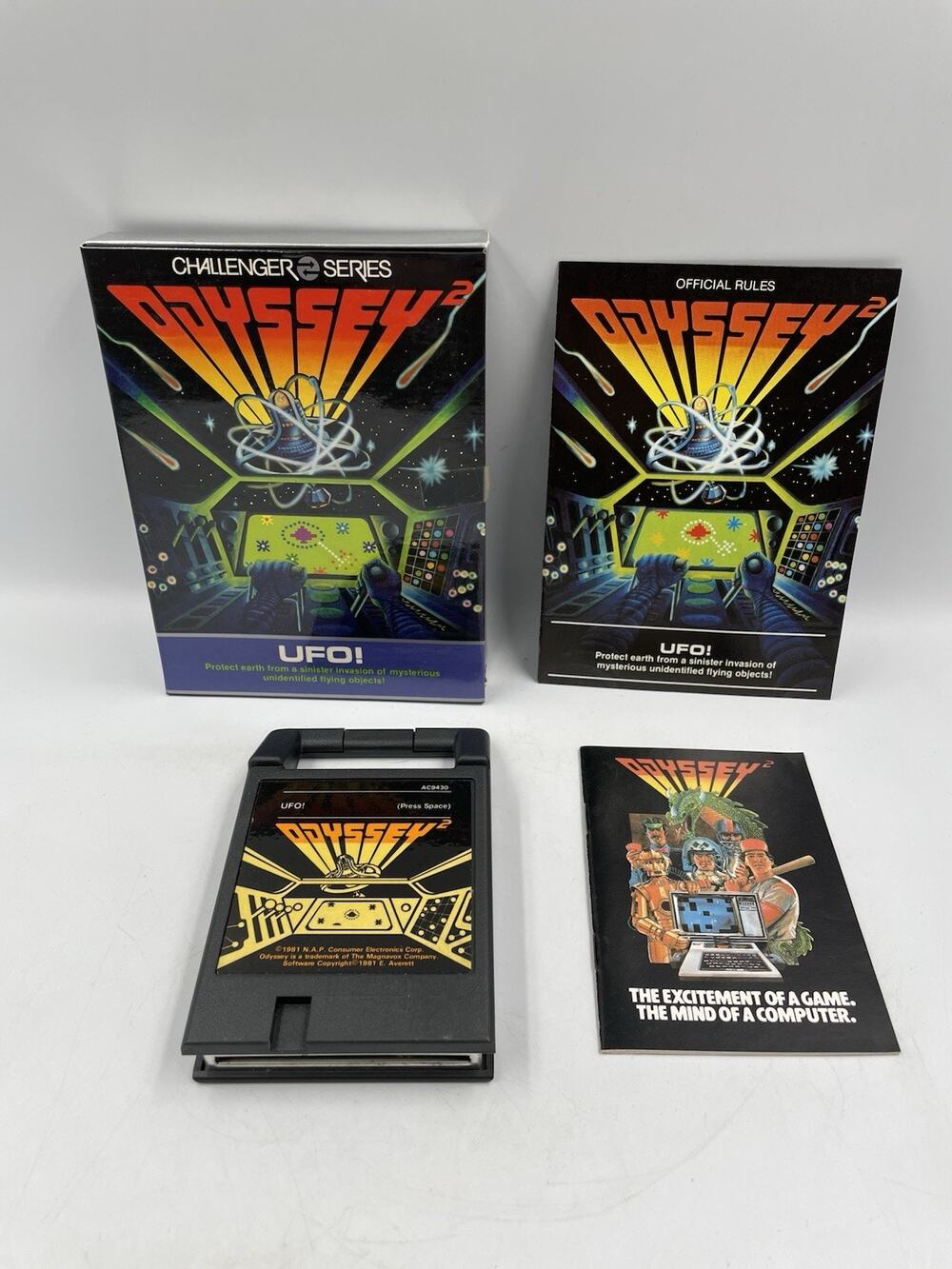 Vintage Magnavox Odyssey 2 UFO!-CIB With Manual And Box, Tested - Fast Shipping!